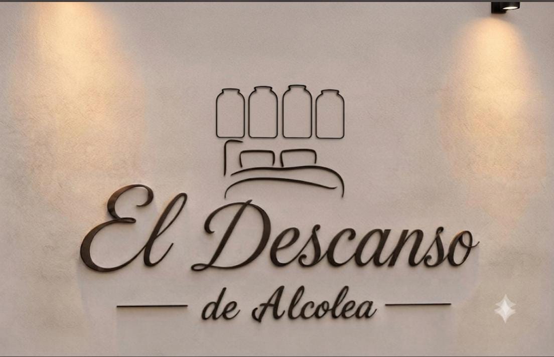 Rótulo de El Descanso de Alcolea