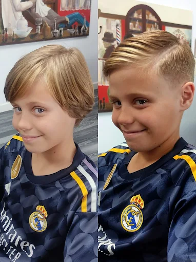 Antes y despues de corte infantil