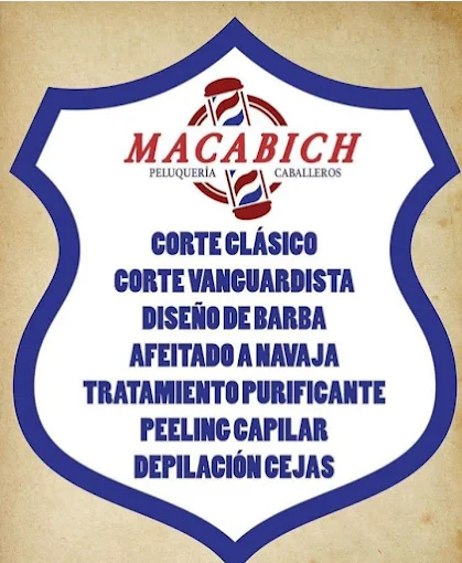 Cartel de servicios de Macabich